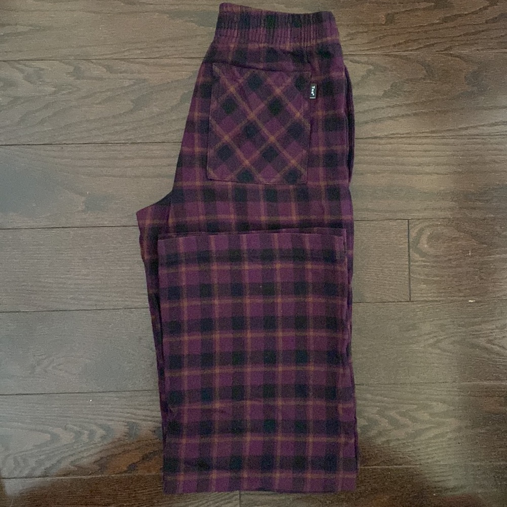 Aritzia TNA Wide Leg Plaid Lounge Pants